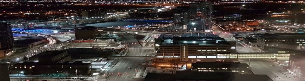 Downtown City of Calgary Nightview
